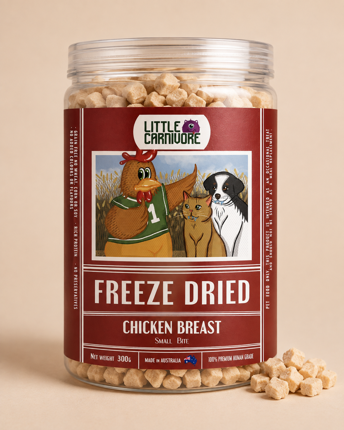 LITTLE CARNIVORE Freeze Dried Chicken Breast(Small bites)