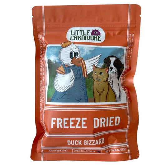 LITTLE CARNIVORE Freeze Dried Duck Gizzard 100g